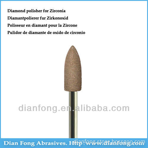 DR01 HP Shank Bullet Diamond Impregnated Synthetic Resin Heatless Polisher For Zirconia Dental Discount Plans